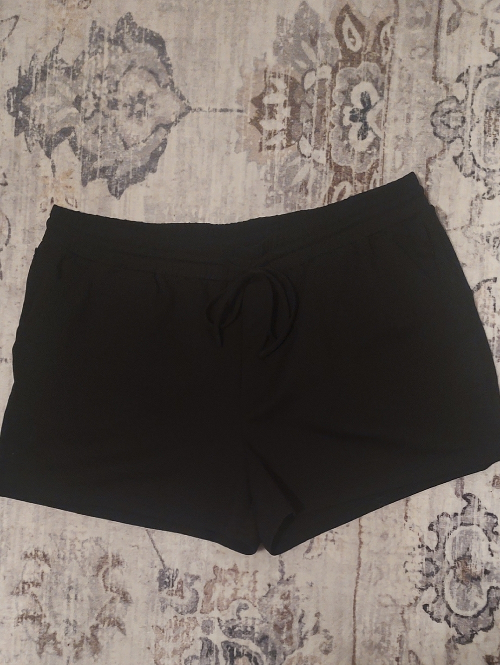 Rachel Zoe Black Drawstring Athletic Shorts
